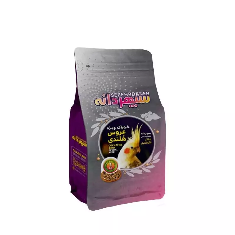 غذای عروس هلندی و طوطیسانان کوچک سپهردانه بسته 1 کیلوگرم (پس کرایه)